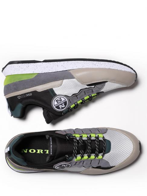 RW-03 EARTHQUAKE Basket gris / noir / citron vert - Chaussures Homme