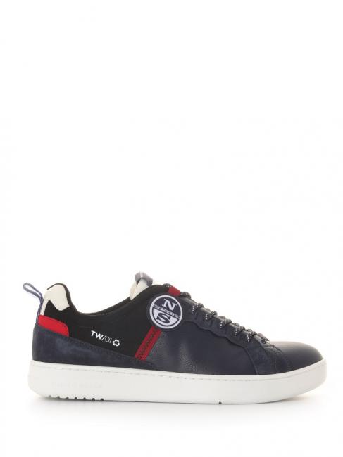 TW-01 RECY Basket marine / noir / rouge - Chaussures Homme