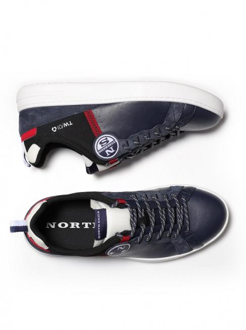TW-01 RECY Basket marine / noir / rouge - Chaussures Homme