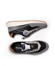 NORTH SAILS RW-02 Basket en cuir gris-noir - Chaussures Homme - 3