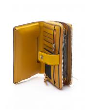 PIQUADRO MUSE Porte-feuille en cuire jaune - Portefeuilles Femme - 2