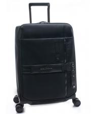 PIQUADRO TOKYO Chariot &agrave; bagages &agrave; main Noir - Valises cabine - 3