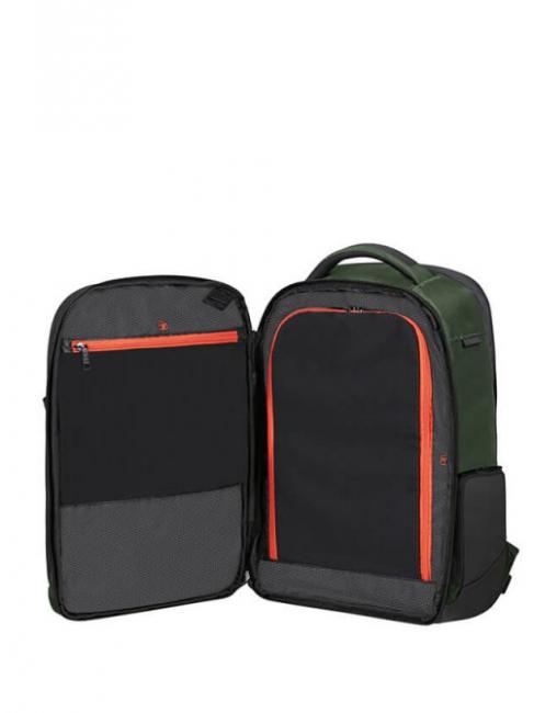 BIZ2GO Sac &agrave; dos d'excursion d'une journ&eacute;e, support pour ordinateur 15,6 " vert terre - Sacs &agrave; dos pour ordinateur portable