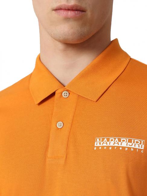 EBEB Polo en coton ocre du d&eacute;sert - chemise polo