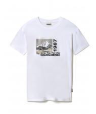 NAPAPIJRI SULE T-shirt en cotton blanc grp f8e - T-shirt - 4