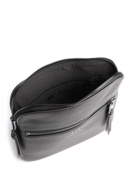 Borsello con tasca frontale  Noir - Sacs en Bandoulières pour Homme