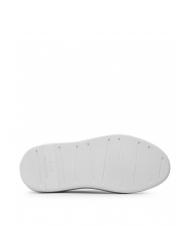 ARMANI EXCHANGE ACTION Baskets en cuir OP BLANC - Chaussures Homme - 7