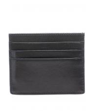 THE BRIDGE LORENZO Porte-cartes en cuir Noir - Portefeuilles Homme - 3