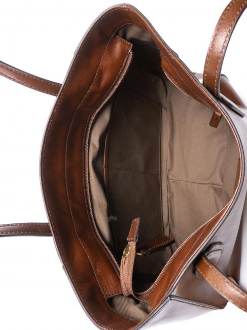 MADDALENA Sac bandoulière, en cuir MARRON - Sacs pour Femme