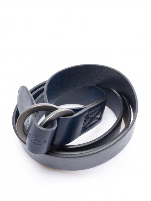 CASENTINO Ceinture en cuir fabriqu&eacute;e en Italie cobalt ruth&eacute;nium - Ceintures