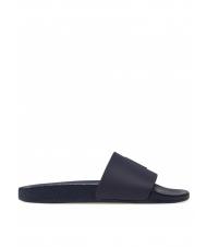 RALPH LAUREN POLO SLIDE Chaussons marine / pp rouge - Chaussures Homme - 3