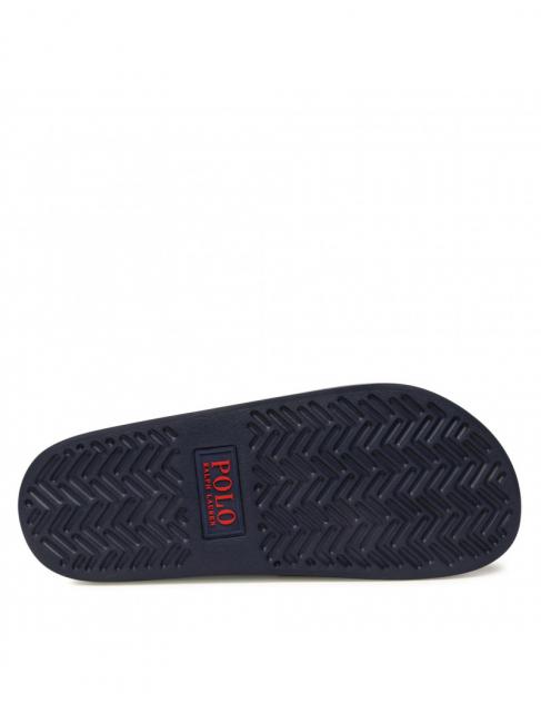 POLO SLIDE Chaussons marine / pp rouge - Chaussures Homme