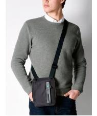 PIQUADRO Sacoche homme Ligne P16 CHEVRON / NOIR - Sacs en Bandoulières pour Homme - 4