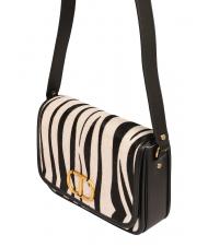 TWINSET Borsa a tracolla in pelle stampa zebra  - Sacs pour Femme