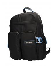 PIQUADRO PQ-RY Sac &agrave; dos en tissu recycl&eacute;, support PC 14" Noir - Sacs &agrave; dos pour ordinateur portable - 2