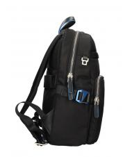 PIQUADRO PQ-RY Sac &agrave; dos en tissu recycl&eacute;, support PC 14" Noir - Sacs &agrave; dos pour ordinateur portable - 3