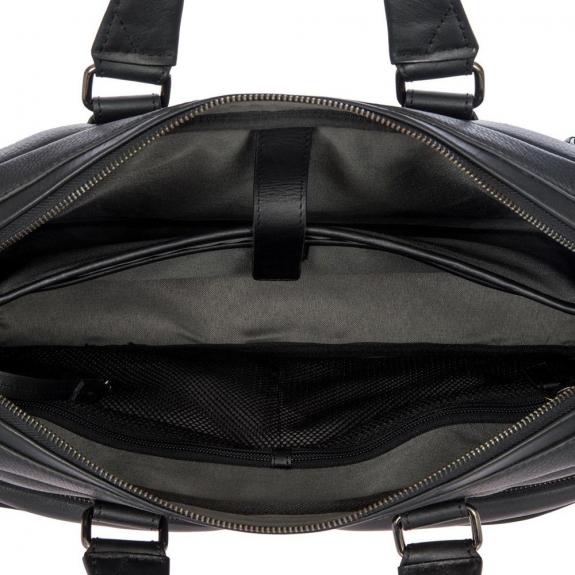 TORINO Mallette pour ordinateur portable 15", en cuir Noir - Porte Documents Travail