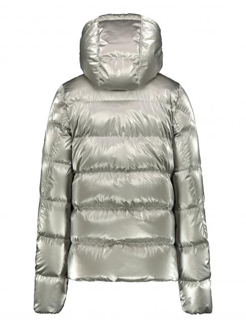 AFRA Doudoune &agrave; capuche amovible perle argent / gris argent - Doudounes femme