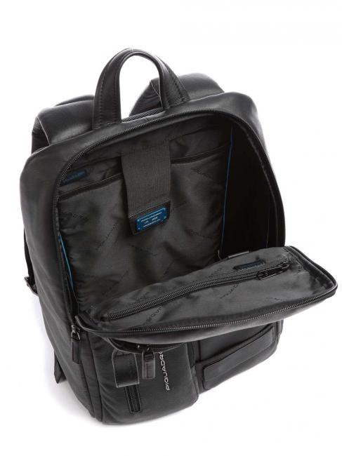 W103 Sac &agrave; dos en cuir, support pc 15,6" Noir - Sacs &agrave; dos pour ordinateur portable