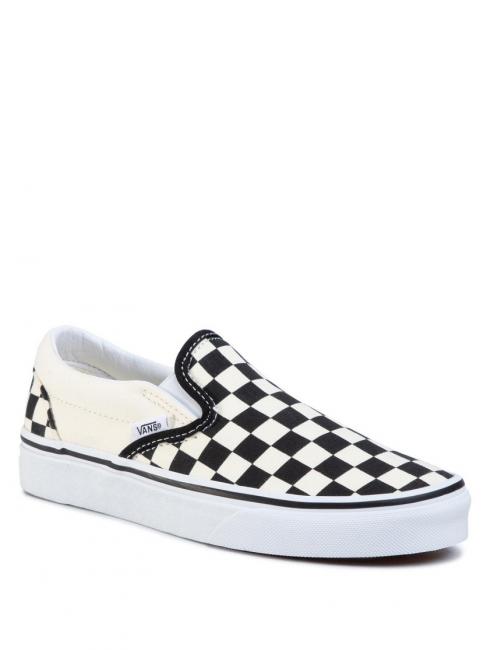 CLASSIC SLIP-ON CLASSIQUE &agrave; enfiler pour femme noir et blanc - Chaussures unisexe