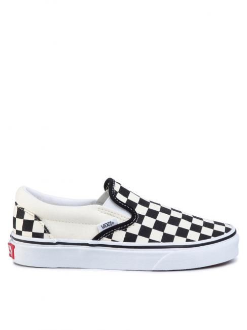 CLASSIC SLIP-ON CLASSIQUE &agrave; enfiler pour femme noir et blanc - Chaussures unisexe