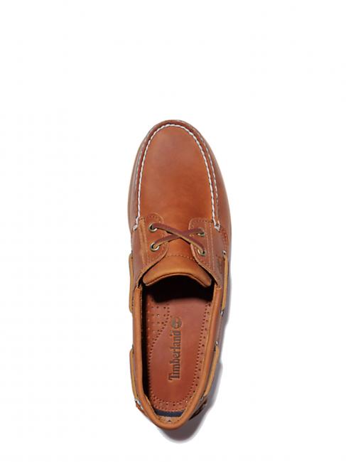 Classic Boat 2 Eye Chaussures bateau en cuir chamois &agrave; l'abricot - Chaussures Homme