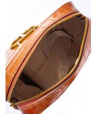 TWINSET Mini bag a tracolla in pelle stampa coccodrillo  poudre de bronzage ombr&eacute; stcocco - Sacs pour Femme - 5