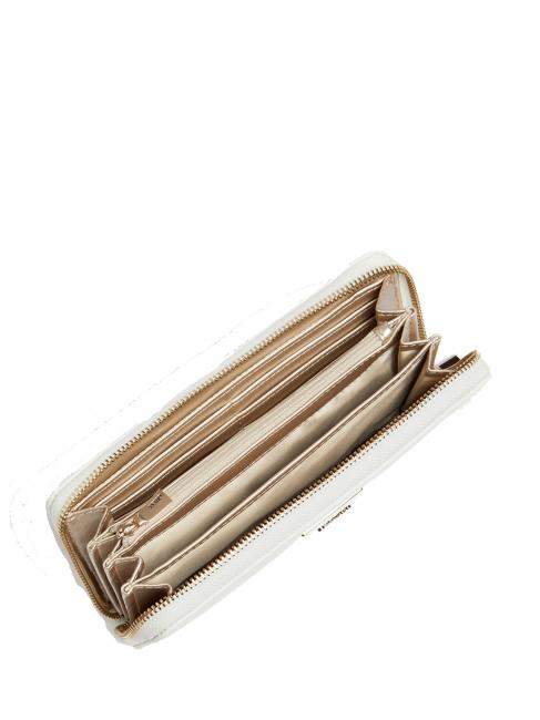 LAUREL Portefeuille zipp&eacute; blanc - Portefeuilles Femme