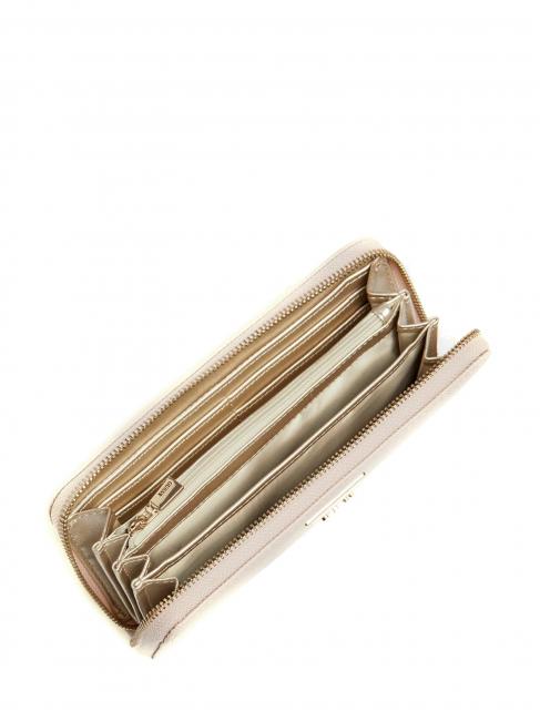 LAUREL Portefeuille zipp&eacute; rose clair - Portefeuilles Femme