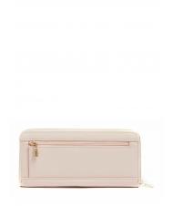 GUESS LAUREL Portefeuille zipp&eacute; rose clair - Portefeuilles Femme - 3