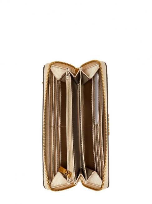 ZADIE Portefeuille zipp&eacute; logo rose clair - Portefeuilles Femme