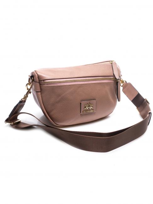 HERITAGE  Sac &agrave; bandouli&egrave;re en cuir rose - Sacs pour Femme