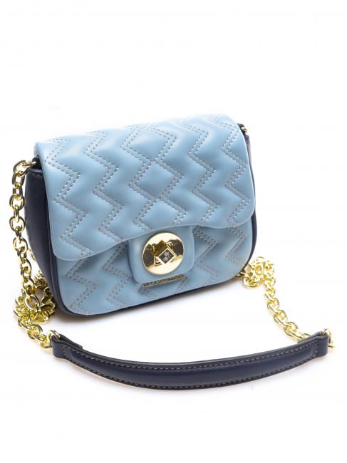 BRIANA Mini sac matelass&eacute; avec bandouli&egrave;re bleu clair - Sacs pour Femme
