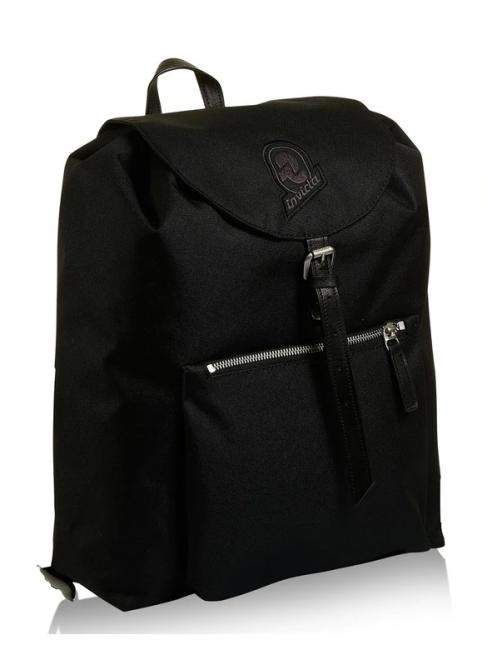 ALPINO SOLID RECYCLED Sac &agrave; dos en polyester recycl&eacute; Noir - Sacs &agrave; dos pour l'&Eacute;cole & les Loisirs