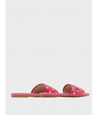 MANILA GRACE Ciabatta flat a pois  fushia / blanc - Chaussures Femme - 2