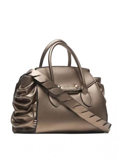 LIKO M Sac &agrave; main avec bandouli&egrave;re bronze - Sacs pour Femme