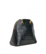 TOSCA BLU TIC-TAC Sac bandouli&egrave;re MIni en cuir imprim&eacute; crocodile vert - Sacs pour Femme - 2