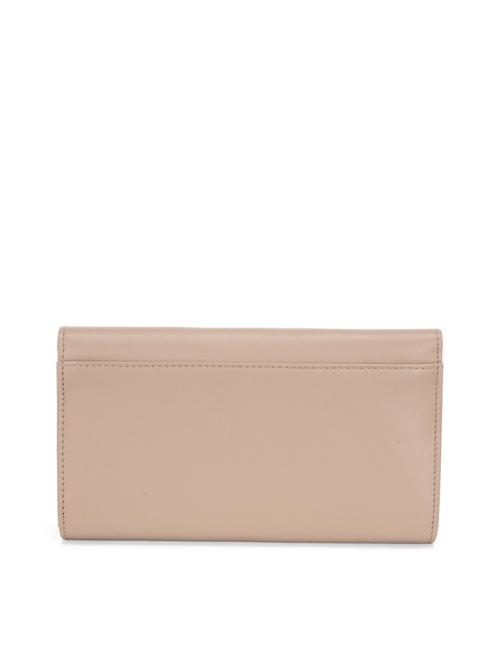 BASIC Grand portefeuille en cuir &agrave; rabat boue - Portefeuilles Femme