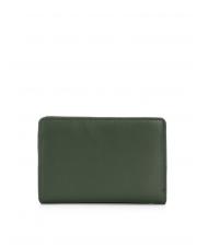TOSCA BLU BASIC Portefeuille moyen en cuir vert - Portefeuilles Femme - 3
