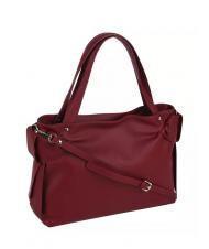 TOSCA BLU SOTTOBOSCO Sac &agrave; bandouli&egrave;re en cuir avec bandouli&egrave;re rouge fonc&eacute; - Sacs pour Femme - 4