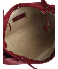 TOSCA BLU SOTTOBOSCO Sac &agrave; bandouli&egrave;re en cuir avec bandouli&egrave;re rouge fonc&eacute; - Sacs pour Femme - 5