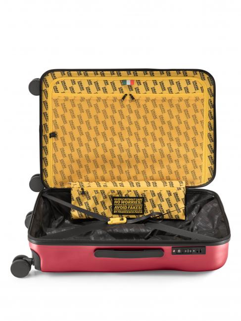 ICON Chariot de taille moyenne m&eacute;tal rouge - Valises Rigides