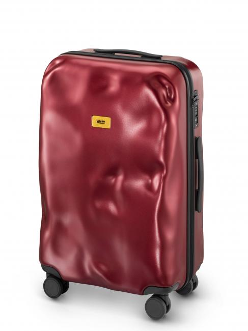 ICON Chariot de taille moyenne m&eacute;tal rouge - Valises Rigides