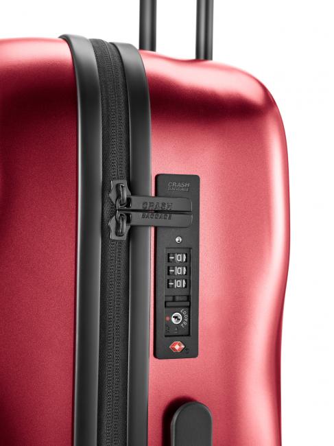 ICON Chariot de taille moyenne m&eacute;tal rouge - Valises Rigides