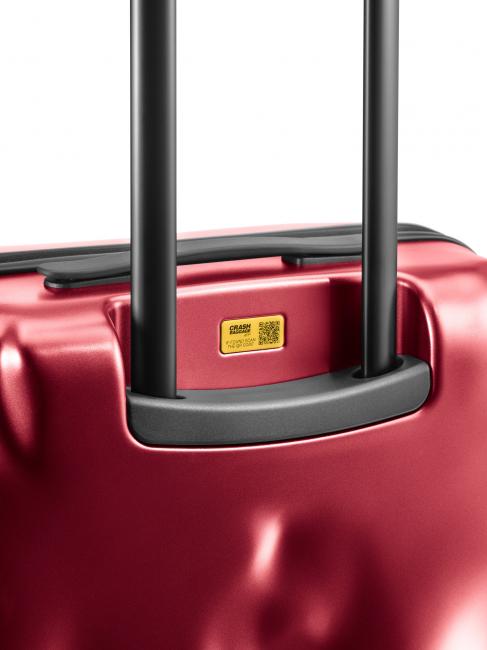 ICON Chariot de taille moyenne m&eacute;tal rouge - Valises Rigides
