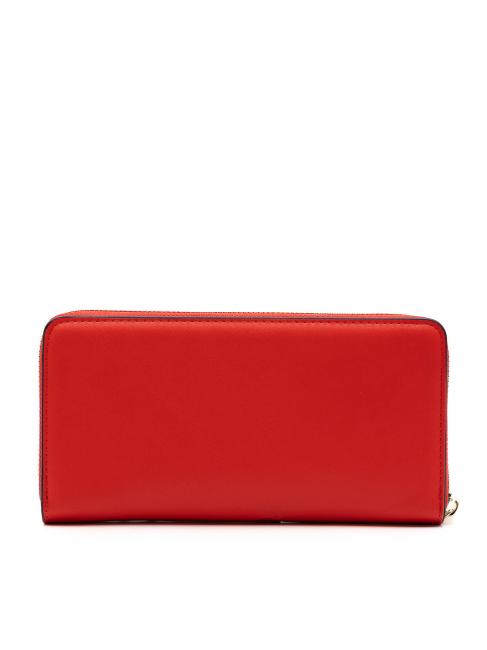 MOLLY Grand portefeuille zipp&eacute; rouge - Portefeuilles Femme