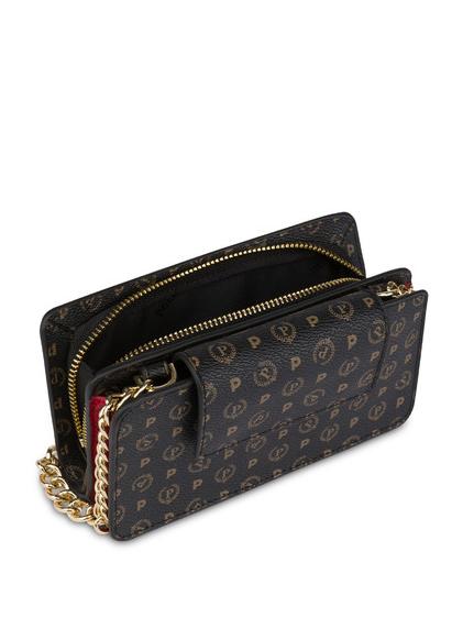 HERITAGE CLASSIC Pochette avec bandouli&egrave;re laque noire - Sacs pour Femme