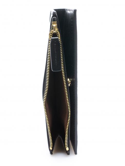 MATILDE Grand portefeuille en cuir black Gold - Portefeuilles Femme