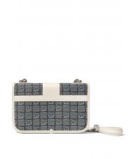 BRACCIALINI MONOGRAM Mini sac à bandoulière en tissu jacquard avion - Sacs pour Femme - 3