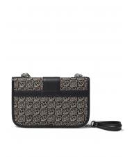 BRACCIALINI MONOGRAM Mini sac à bandoulière en tissu jacquard NOIR / MULTI - Sacs pour Femme - 3